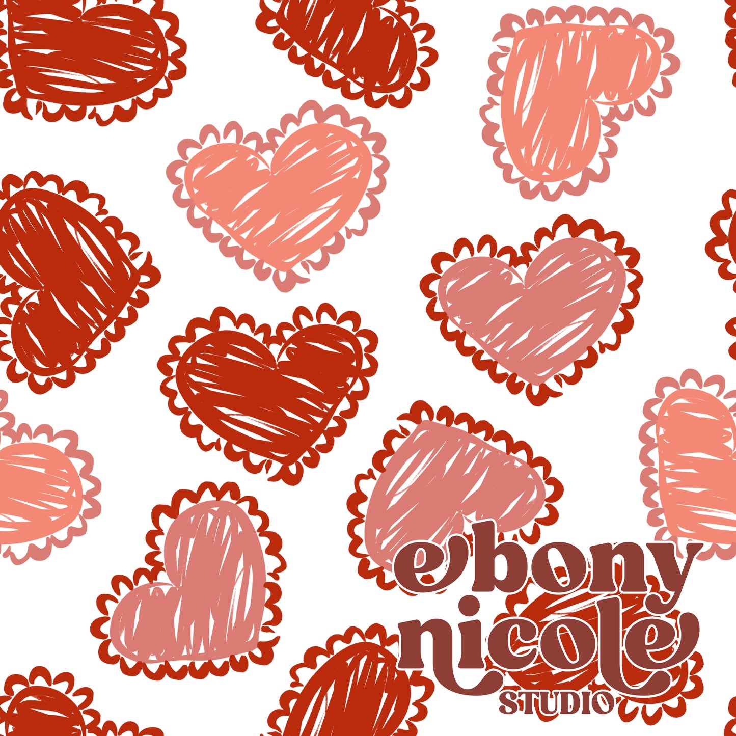 Vintage Vday Hearts
