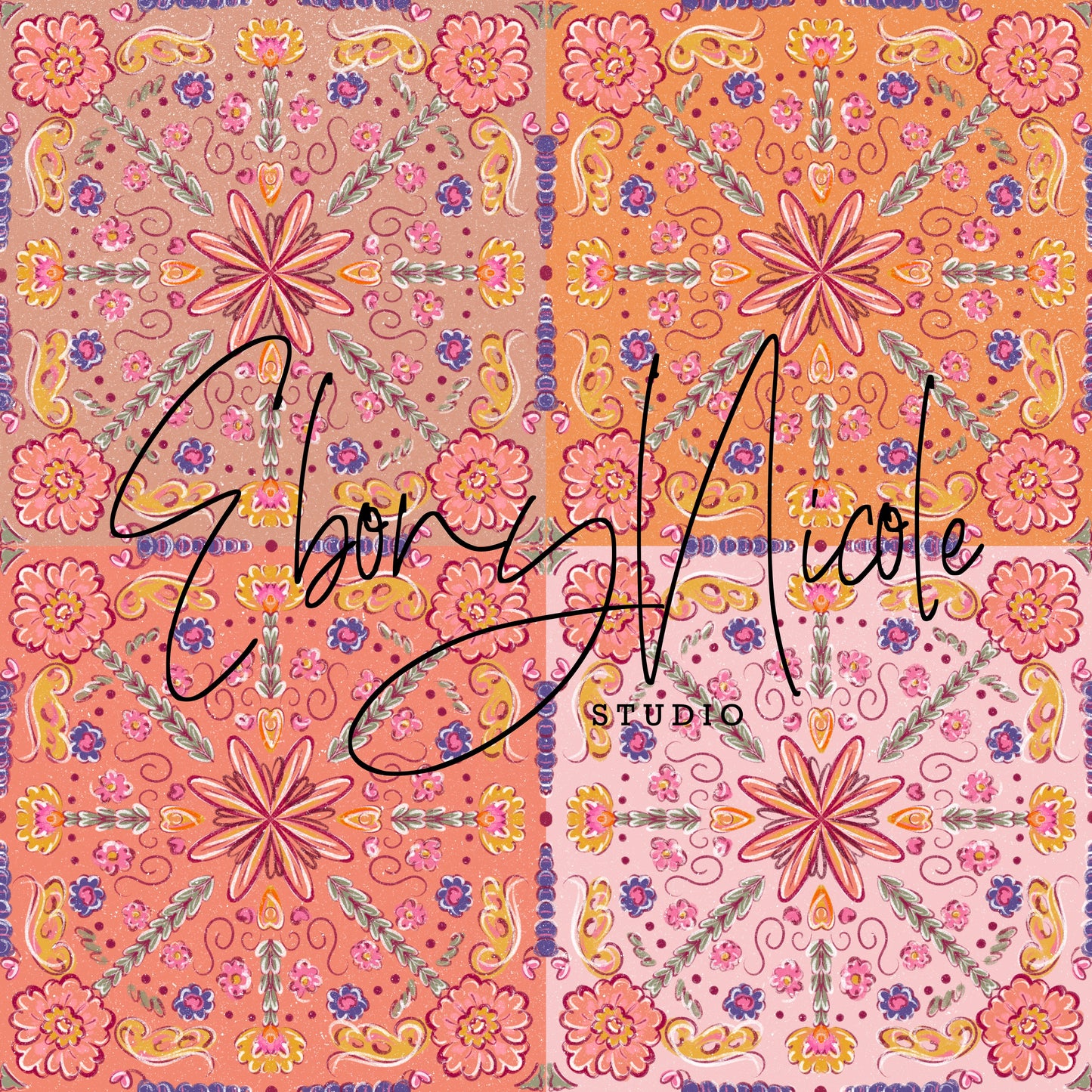 Floral Vintage Tile