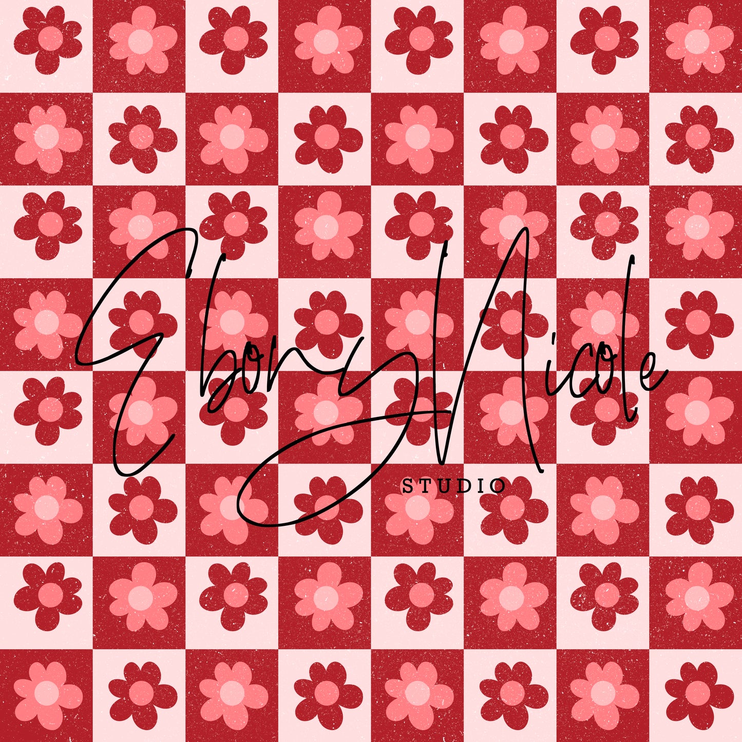 Flower Checkered