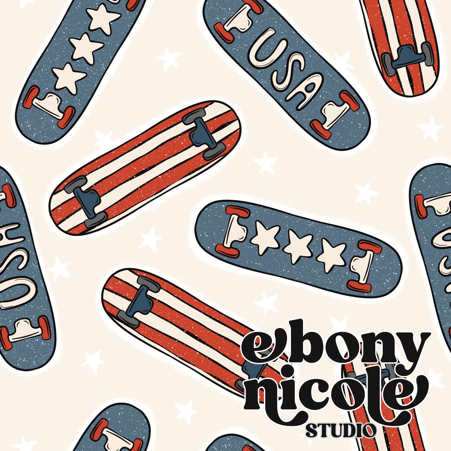 Fourth Of July Skateboard