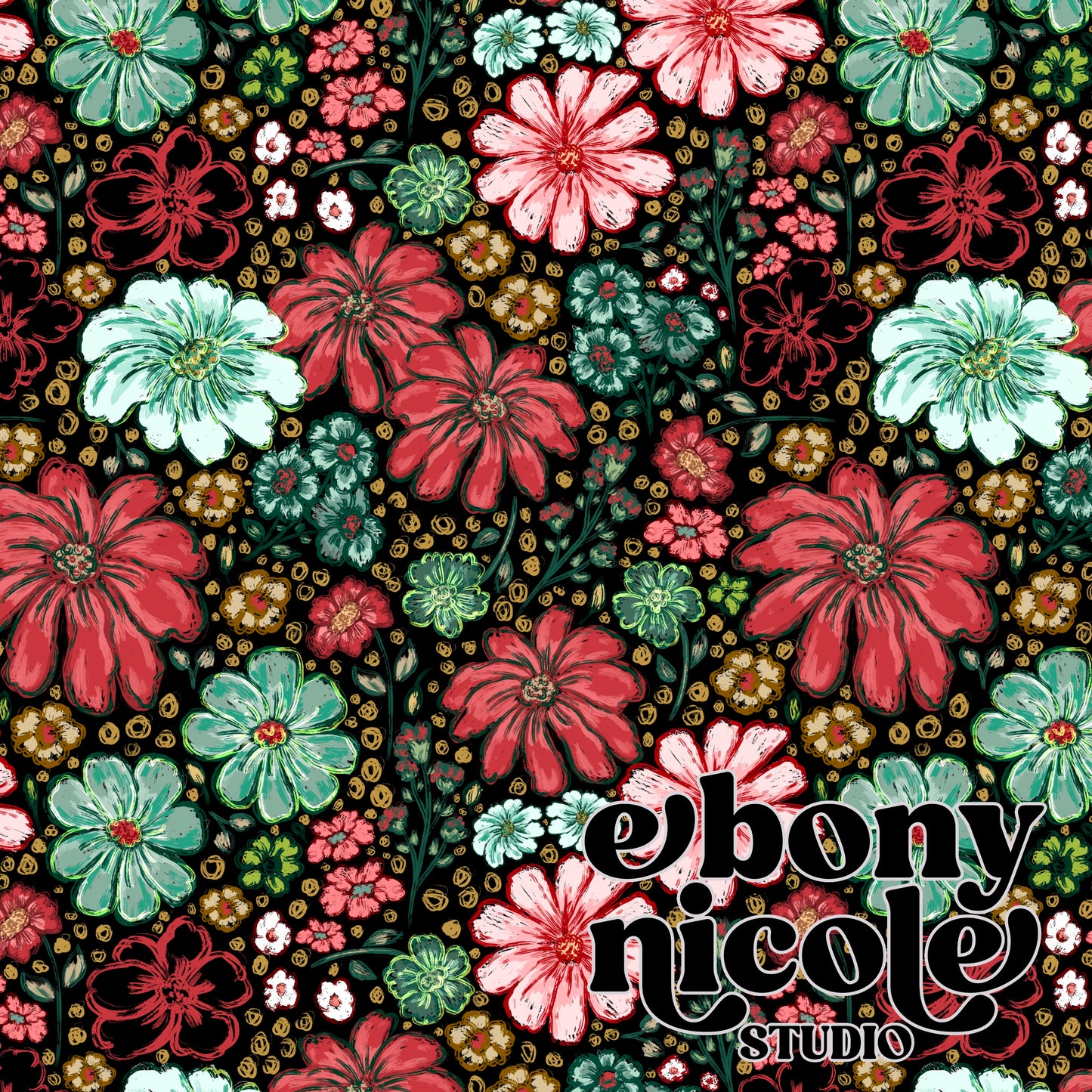 Vintage Christmas Floral