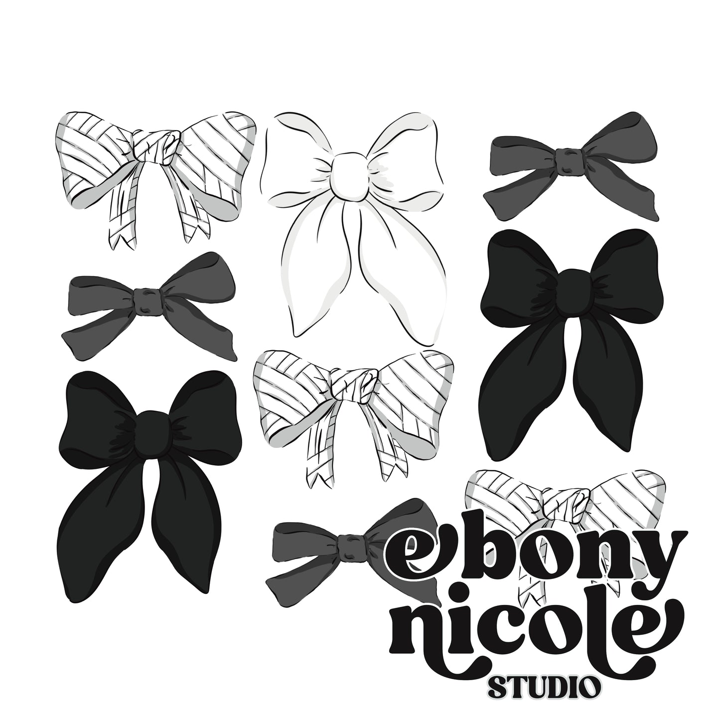 Volleyball Variety Vintage Bow PNG