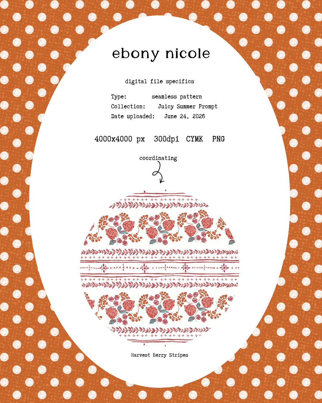 Rosehip Meadow Polka Dots