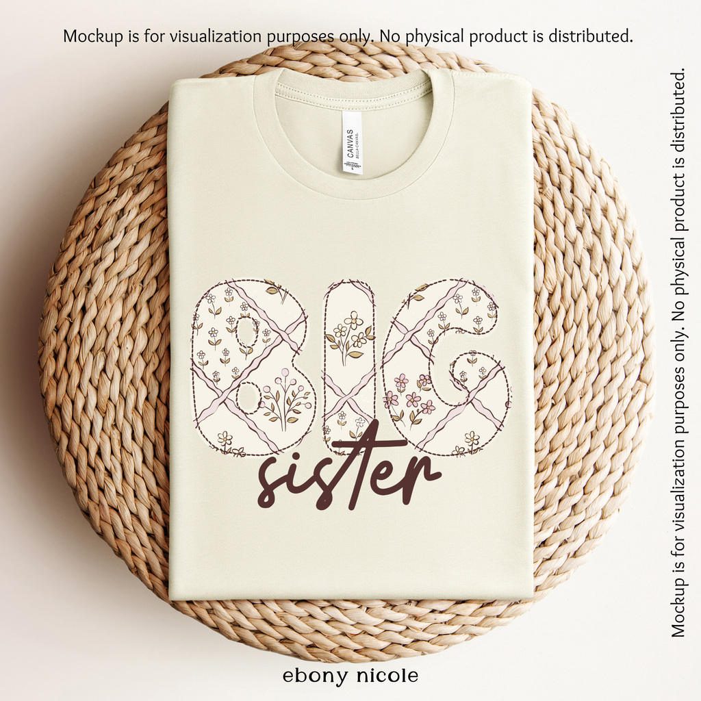 Sweet Sisterhood Big Sister Pink PNG