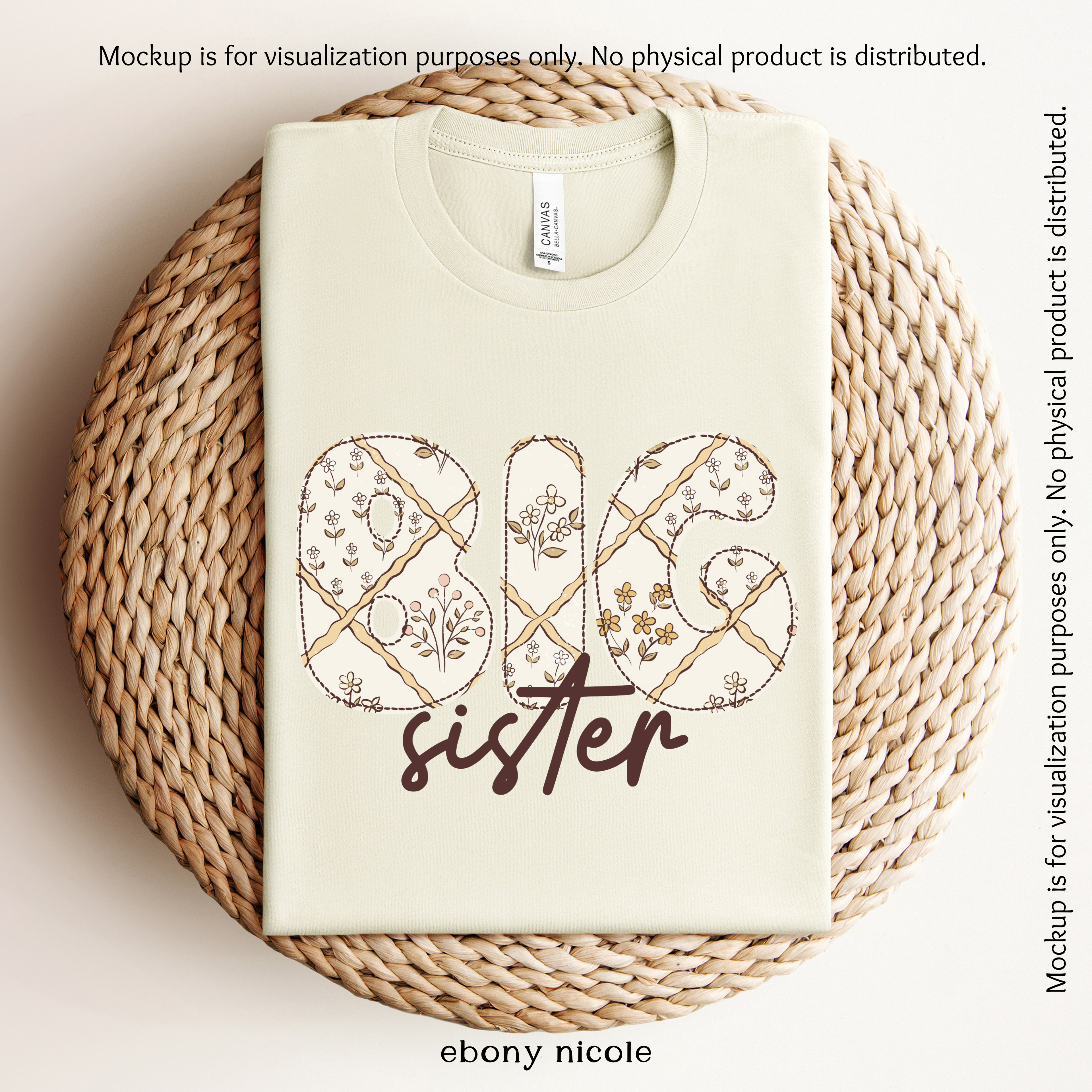 Sweet Sisterhood Big Sister Yellow PNG