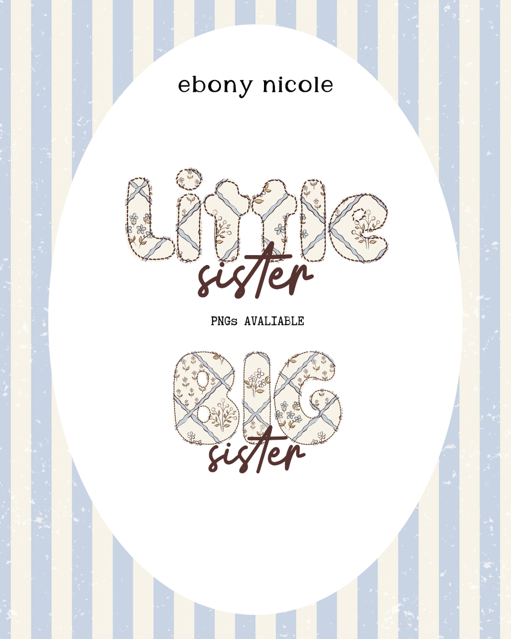 Sweet Sisterhood Stripe Blue