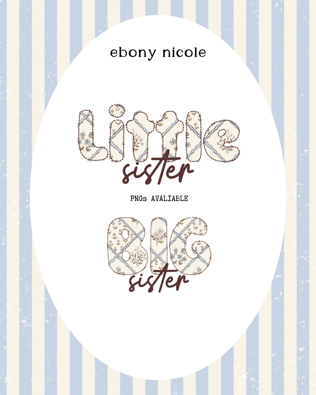 Sweet Sisterhood Stripe Blue