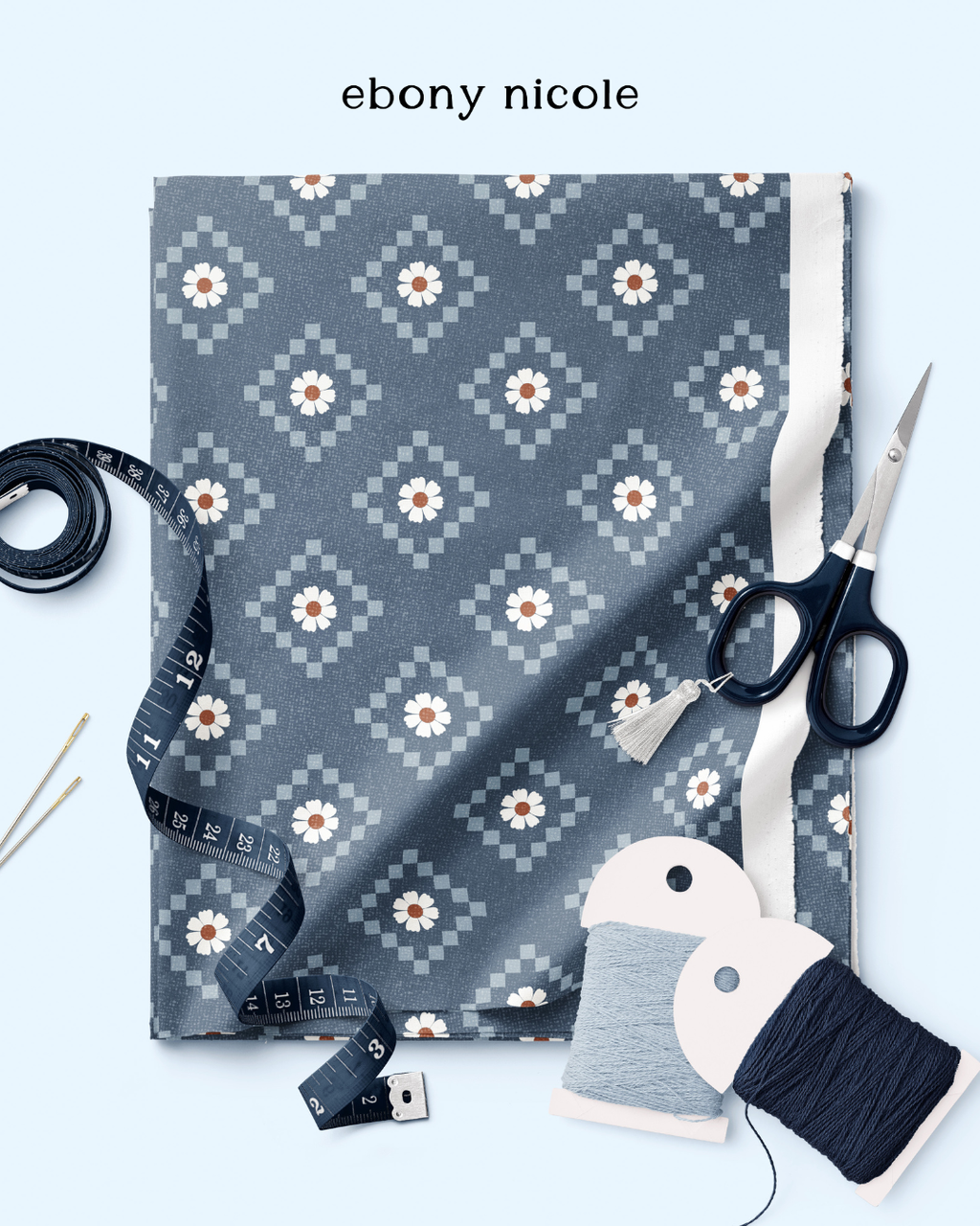 Blue Daisy Quilt