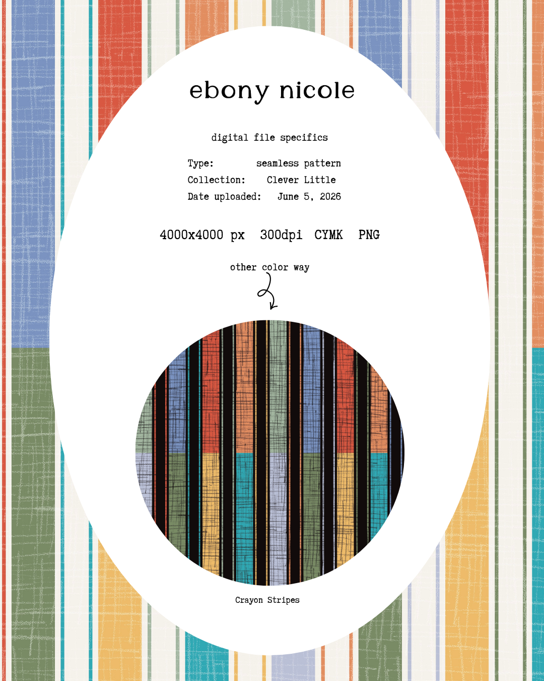 Boy Crayon Stripes