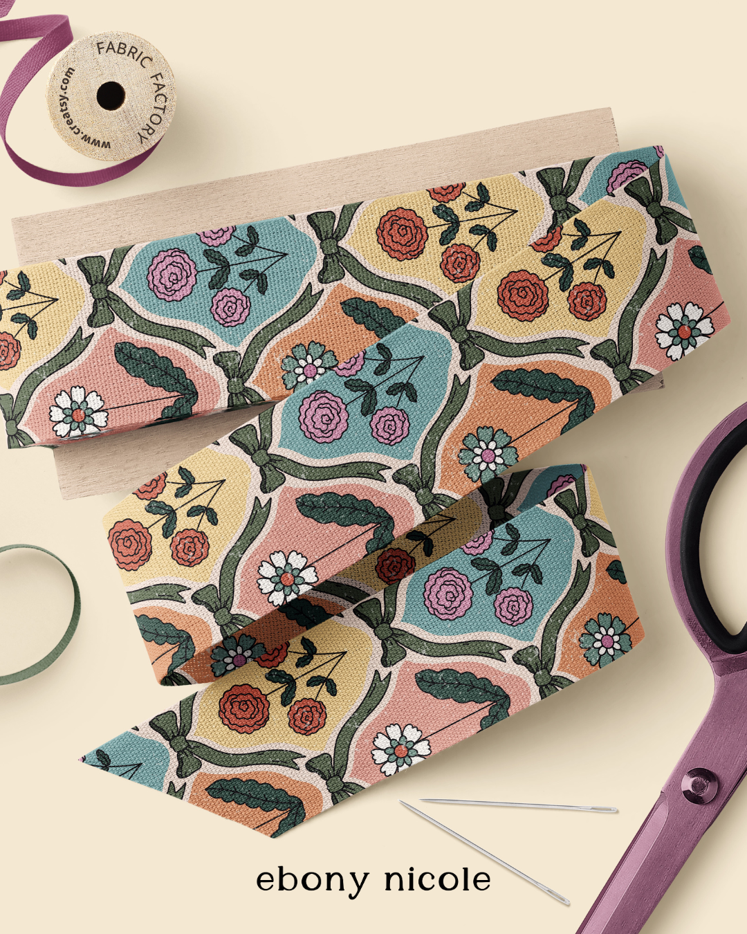 Ribbon Garden Tile