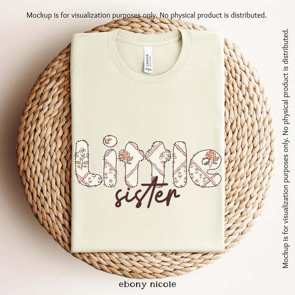 Sweet Sisterhood Little Sister Orange PNG