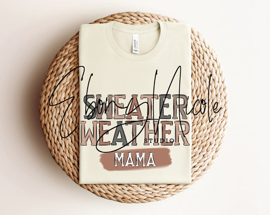 Sweater Weather Mama PNG