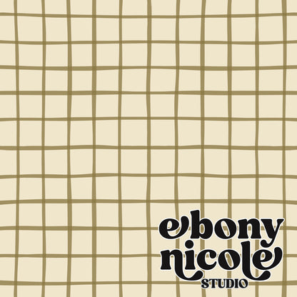 Plaid Seamless Pattern (Olive Green/Eggshell)