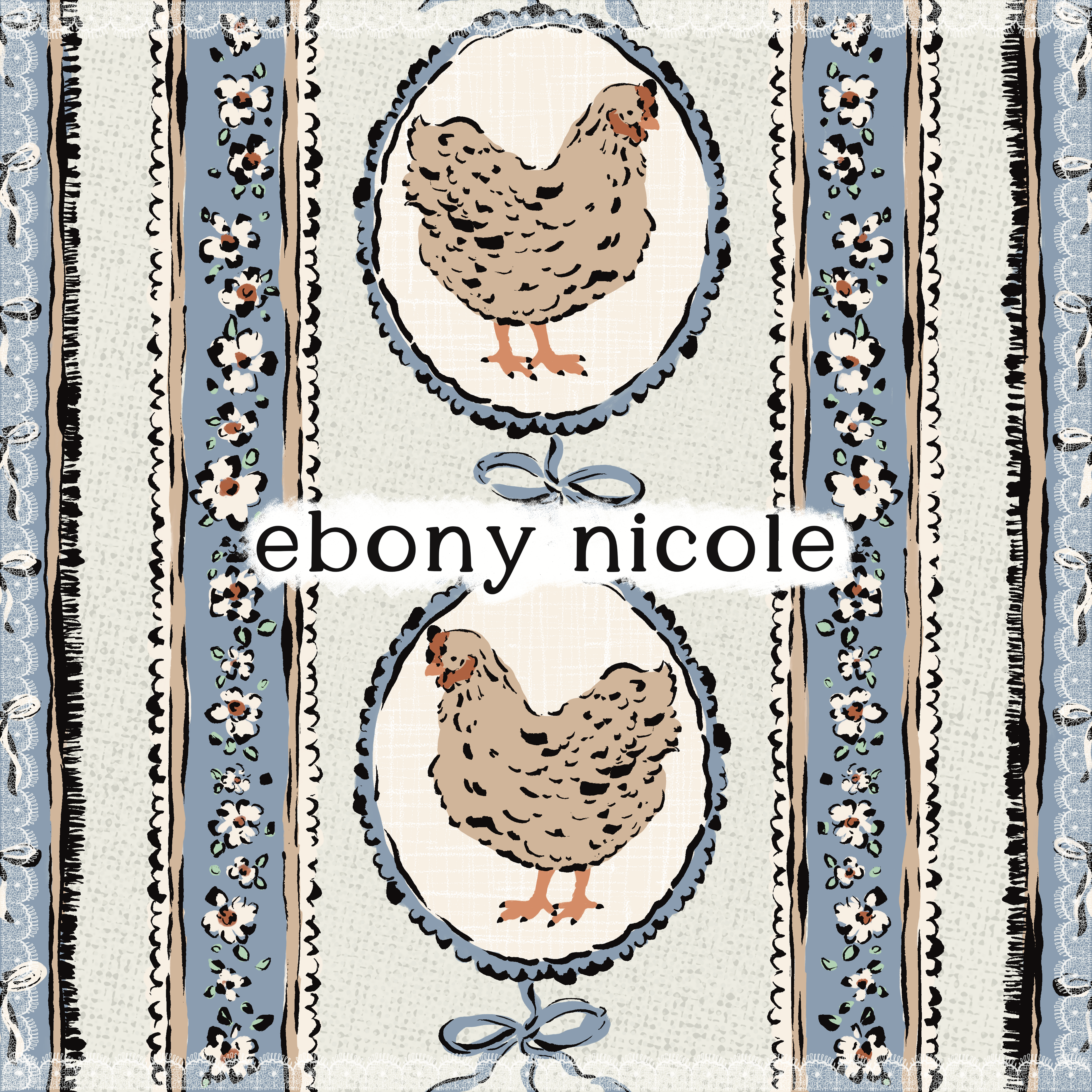 Heirloom Hen Stripe Blue