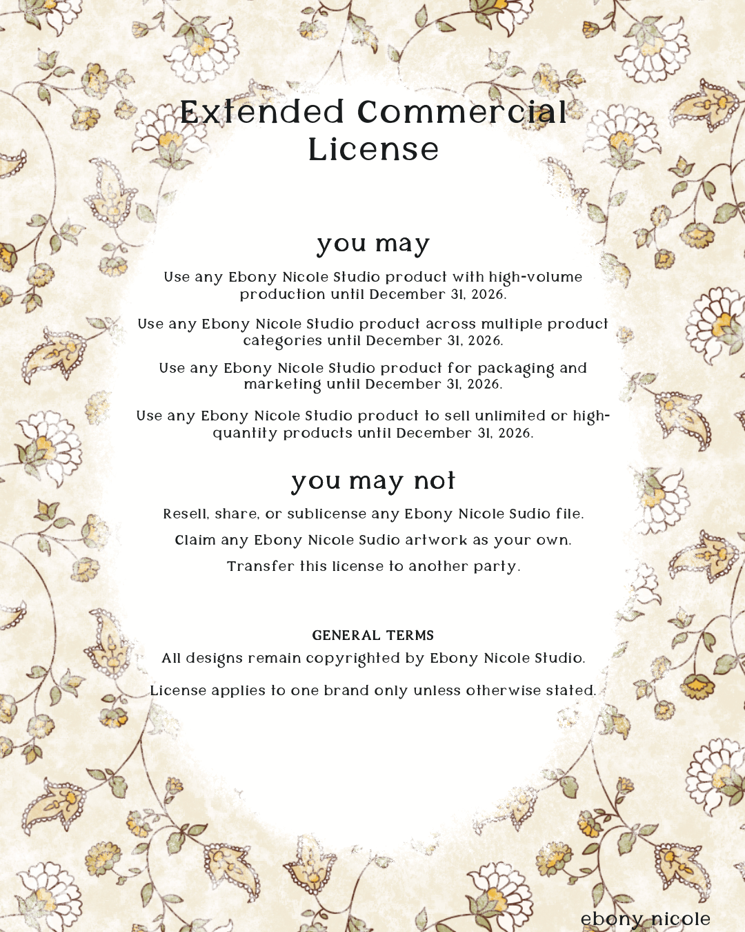 Extended Commercial License