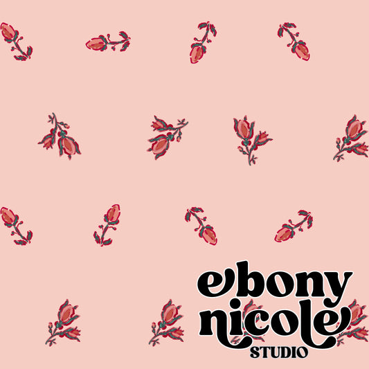 Rose Floral Seamless Pattern- Light Pink