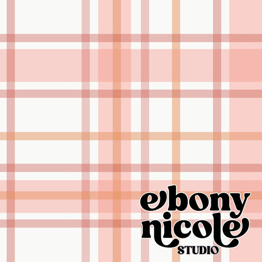Plaid Valentines Seamless Pattern