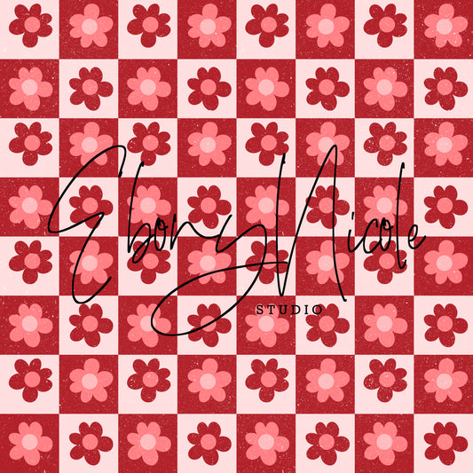Flower Checkered