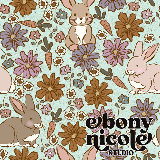 Floral Vintage Bunny