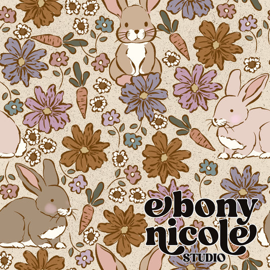 Floral Vintage Bunny