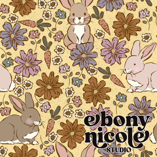 Floral Vintage Bunny