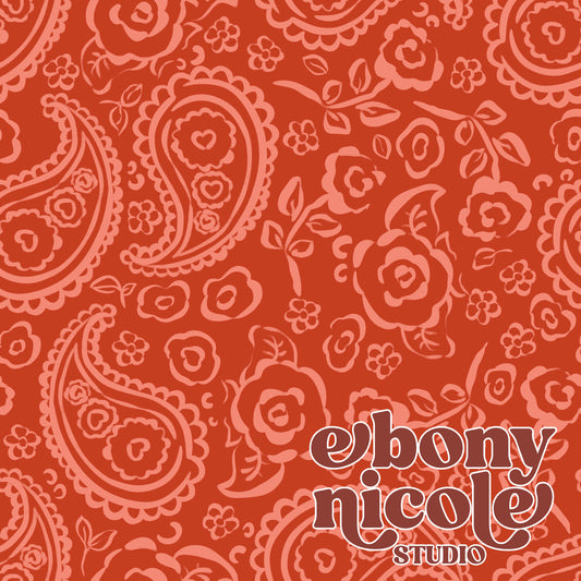 Vintage Valentine’s Paisley