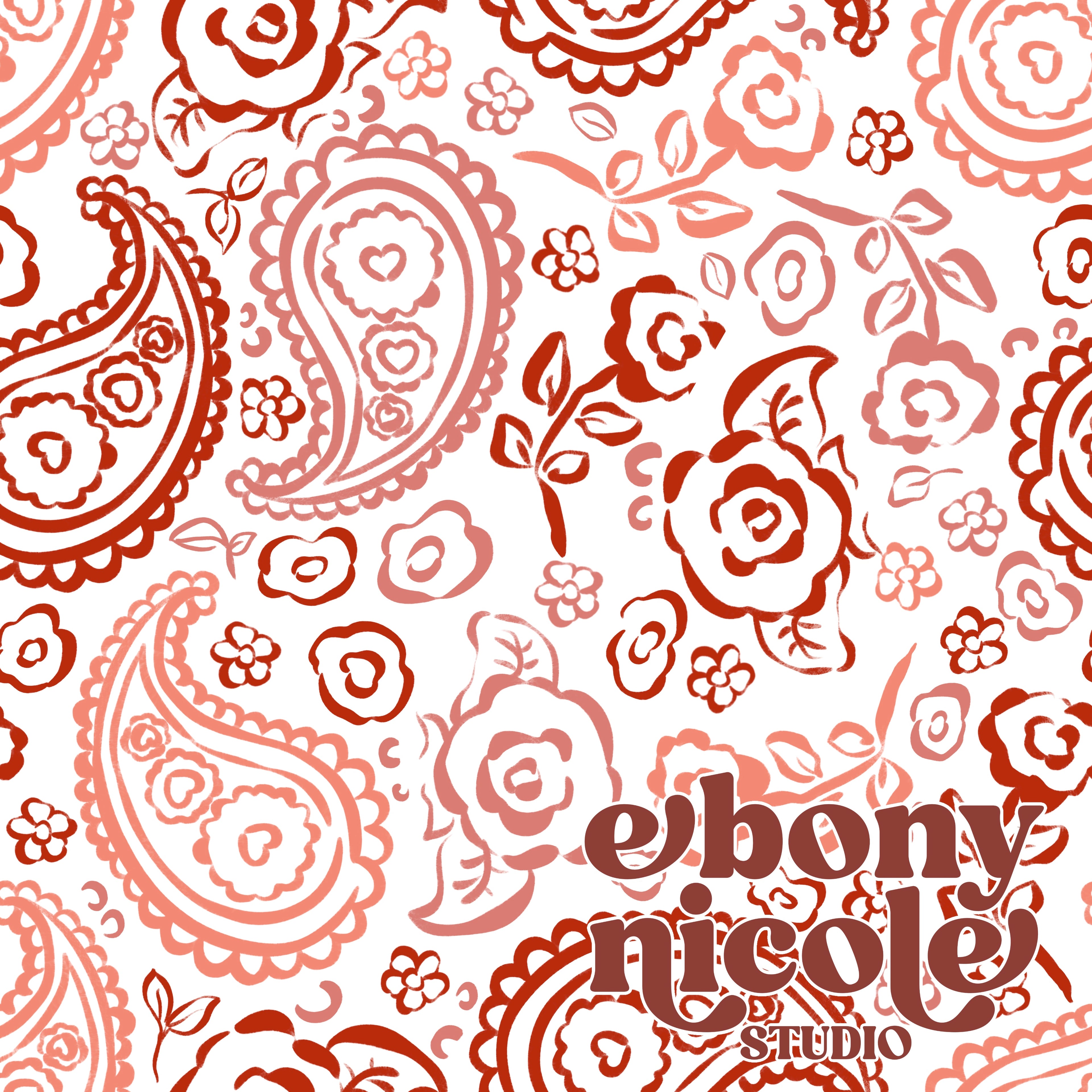 Vintage Valentine’s Paisley
