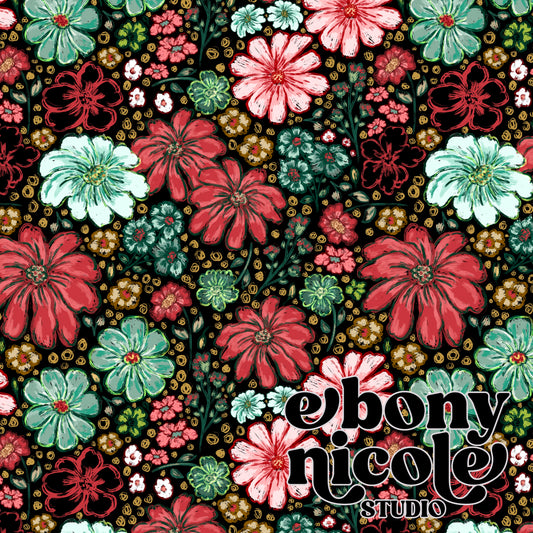 Vintage Christmas Floral