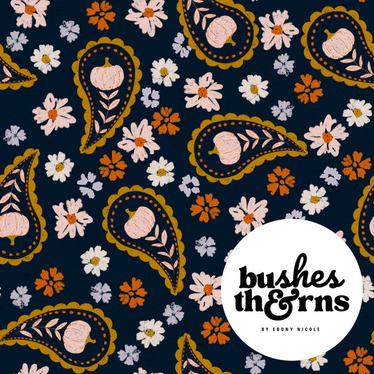 Fall Pumpkin Paisley