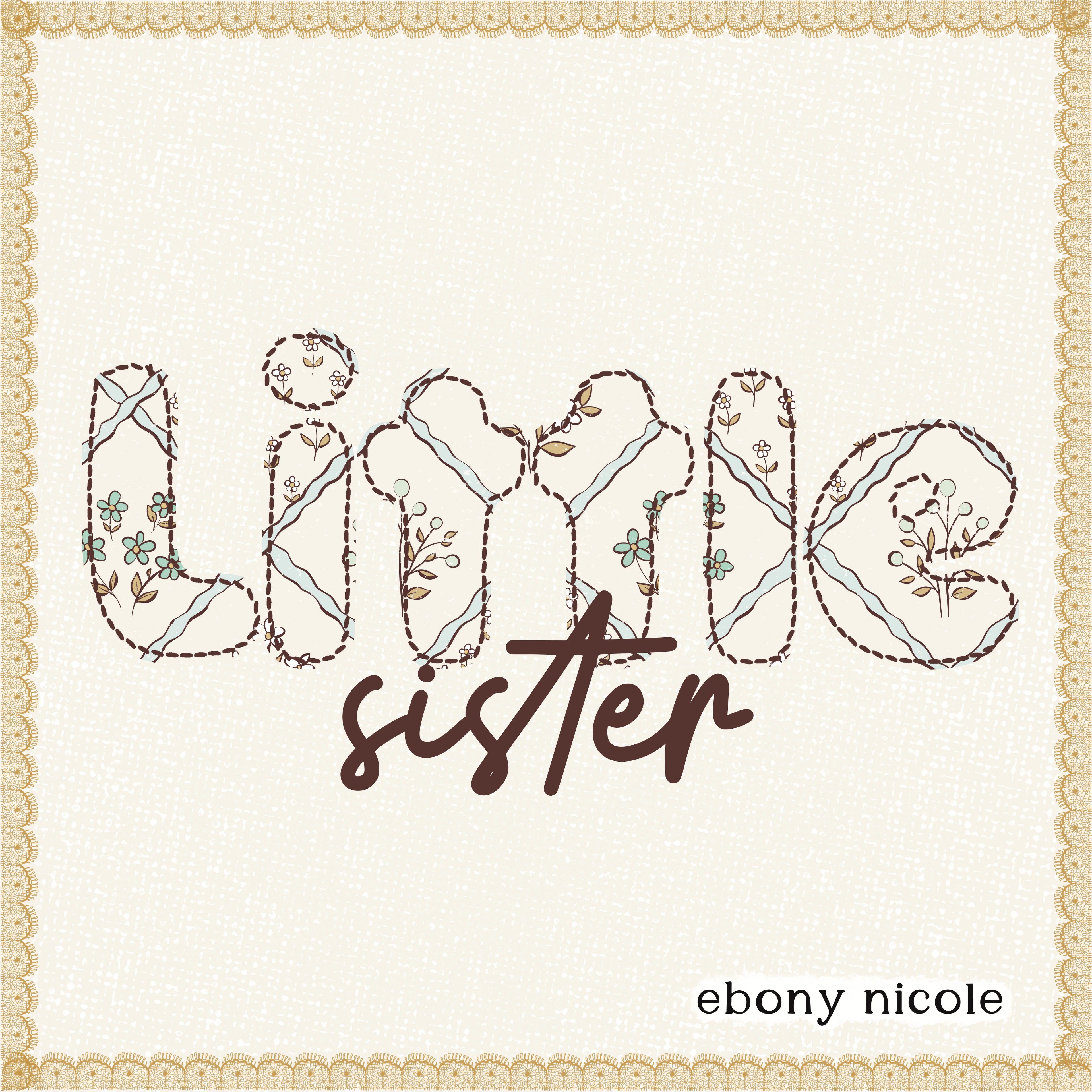 Sweet Sisterhood Little Sister Green PNG