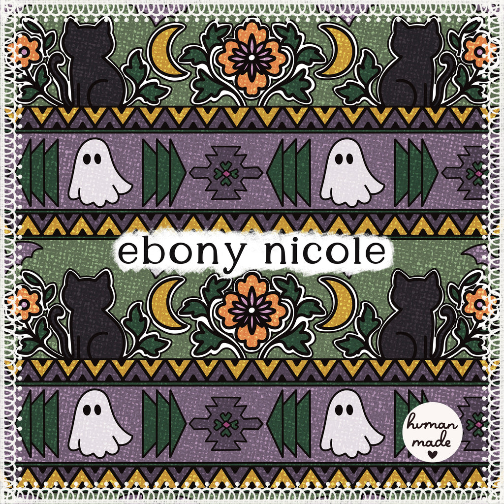 Sage Purple Folk Halloween