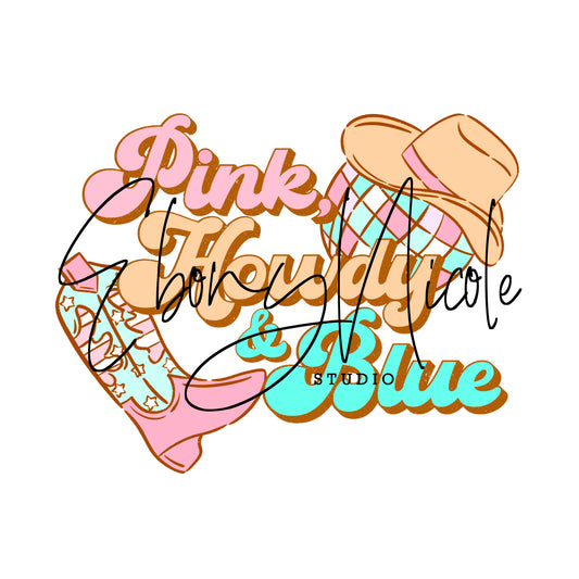 Pink, Howdy and Blue PNG