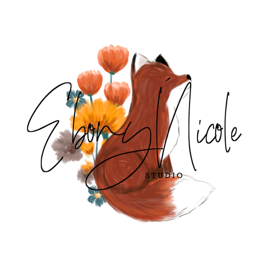 Floral Fox PNG