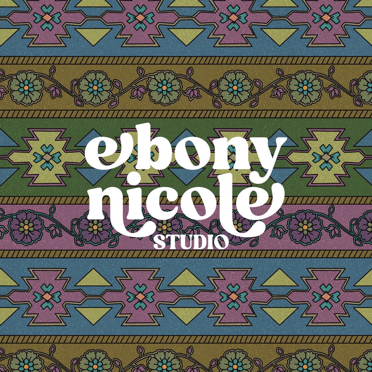 Prairie Bloom Tapestry – Moss & Plum