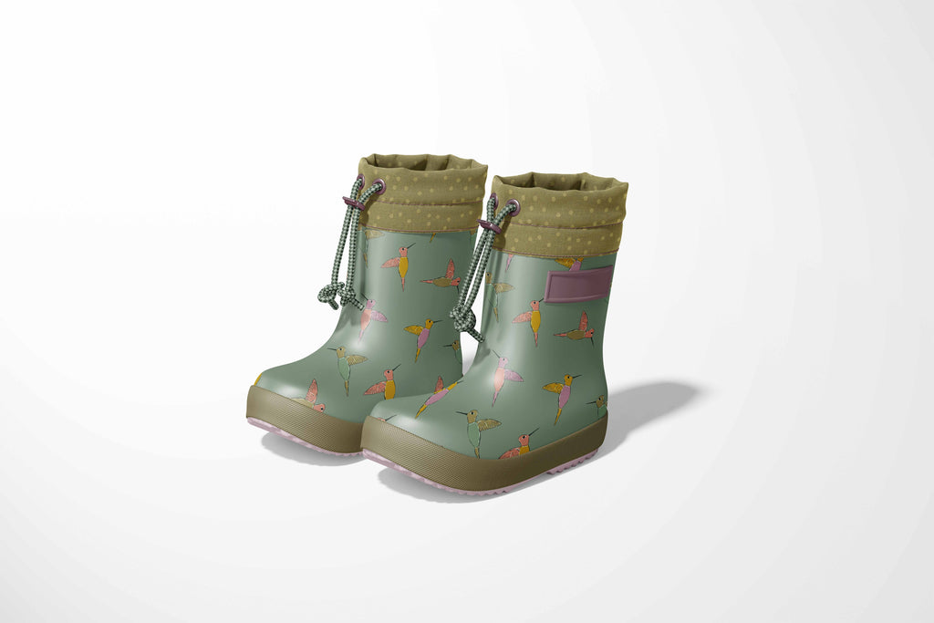 Hummingbird Polka Dots
