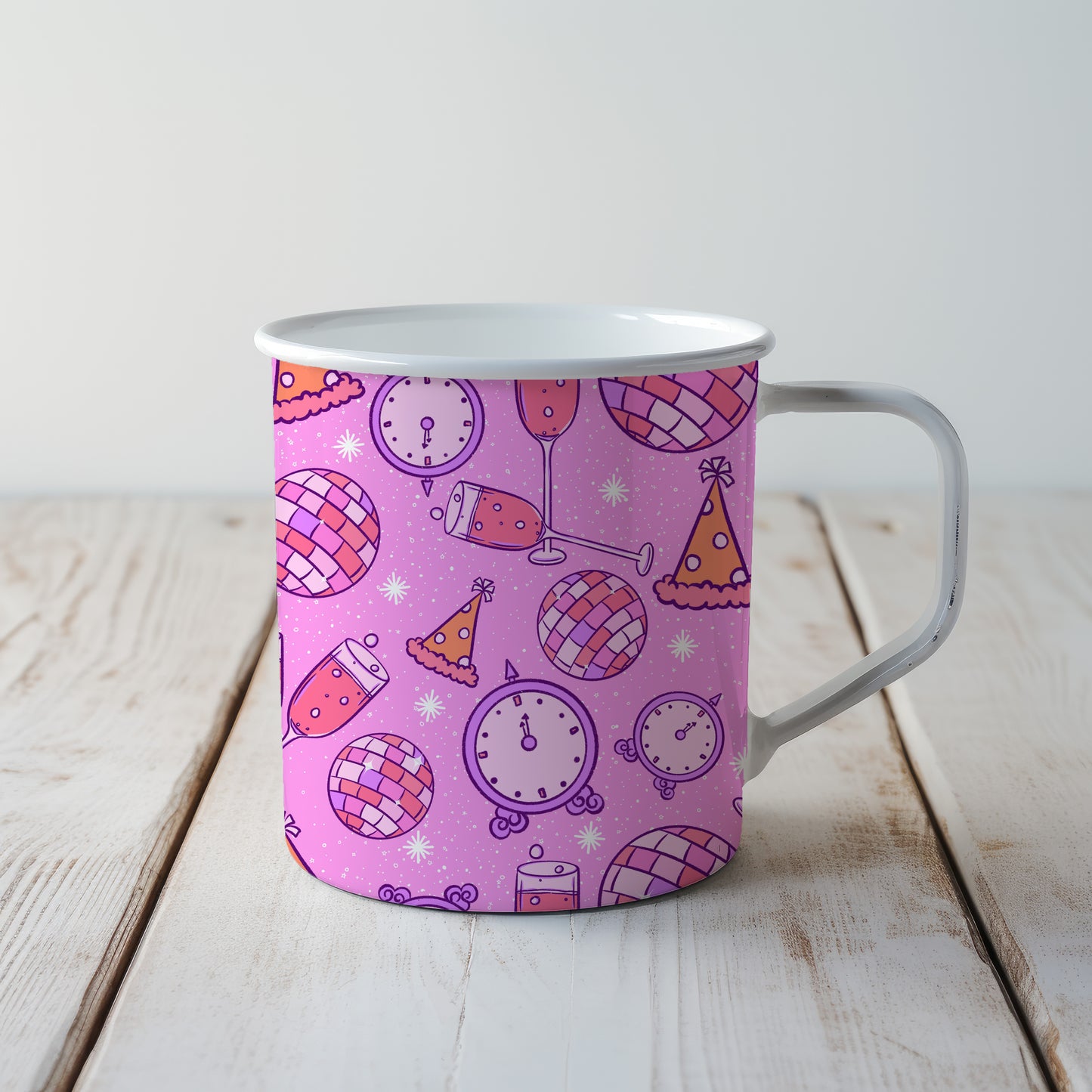 New Year Seamless Pattern - Light Purple