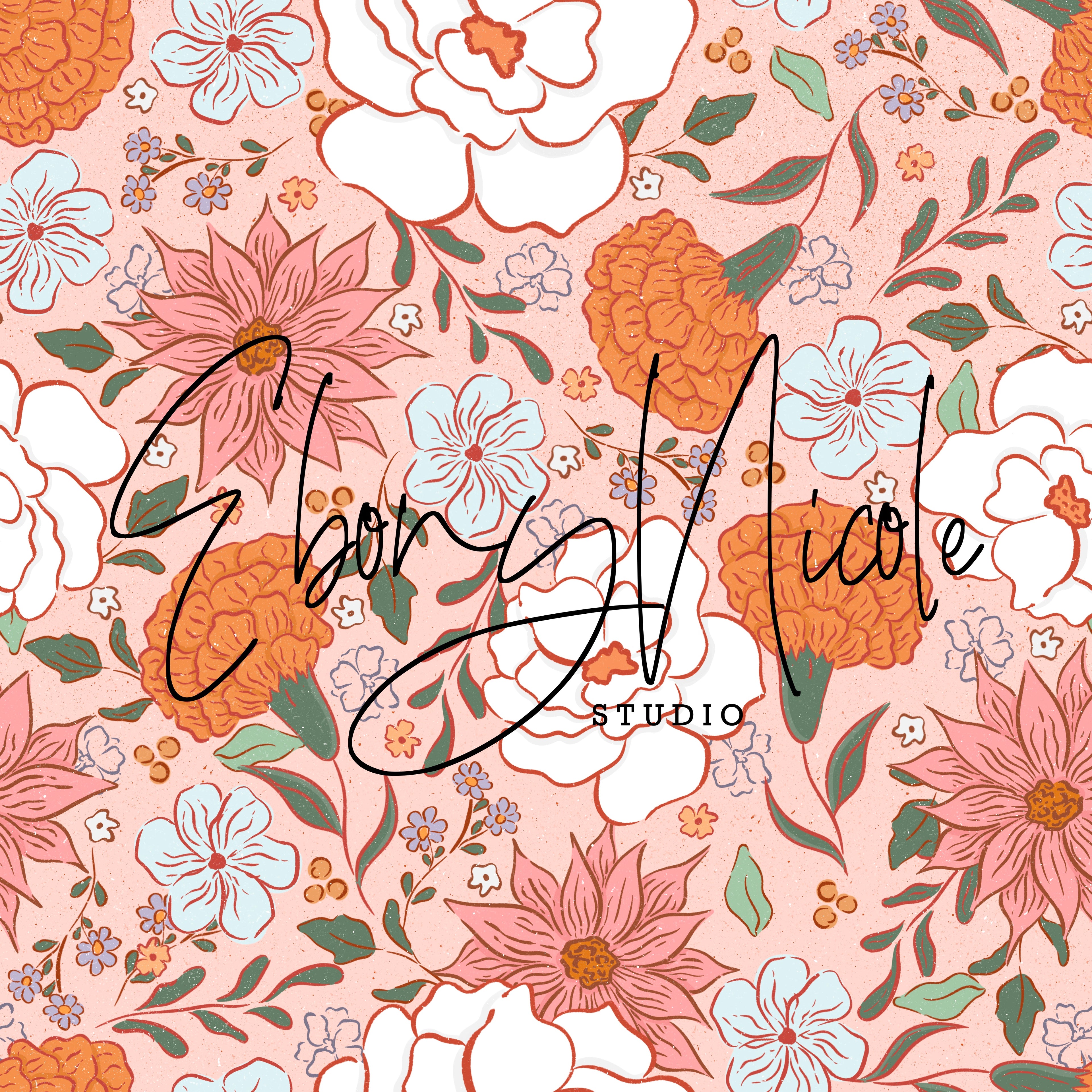 Springtime Folk Floral Pink